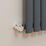 GRADE A2 - Specchio Anthracite Vertical Oval Designer Radiator with Mirror 1800x500mm Single Panel 2680 BTU