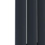 GRADE A2 - Specchio Anthracite Vertical Oval Designer Radiator with Mirror 1800x500mm Single Panel 2680 BTU