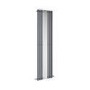 GRADE A2 - Specchio Anthracite Vertical Oval Designer Radiator with Mirror 1800x500mm Single Panel 2680 BTU