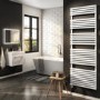 electriQ Flat Panel Electric Towel Radiator H1800xW600mm - White