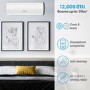 Refurbished electriQ iQool Plus 12000 BTU Smart A+++ Wall Mounted Air Conditioner with Heat Pump - 5m Pipe Kit Included