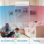 Refurbished electriQ iQool Plus 12000 BTU Smart A+++ Wall Mounted Air Conditioner with Heat Pump - 5m Pipe Kit Included