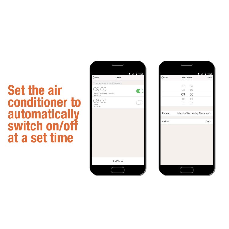 GRADE A1 - TCL AC12 12000 BTU Eco Smart App WIFI Portable Air Conditioner for rooms up to 30 sqm Alexa Enabled 