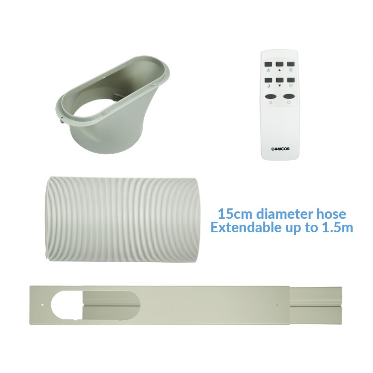 GRADE A2 - Amcor 12000 BTU Portable Air Conditioner for rooms up to 30 sqm