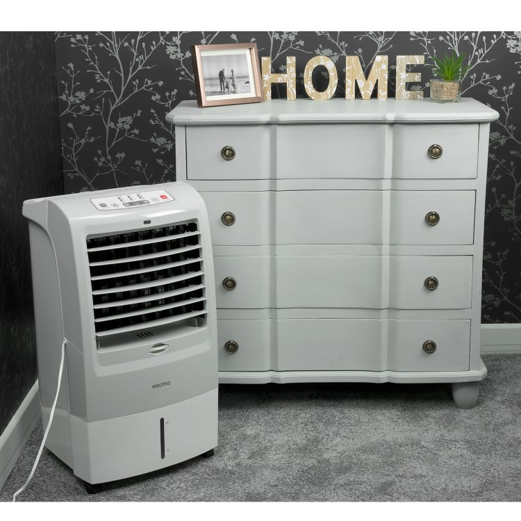 GRADE A3 - electriQ 15L Portable Evaporative Air Cooler Air Purifier with anti-Bacterial Ioniser and Humidifier