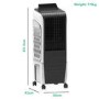 Refurbished electriQ 16L Portable Evaporative Air Cooler Air Purifier with anti-Bacterial PM2.5 filter and Humidifier