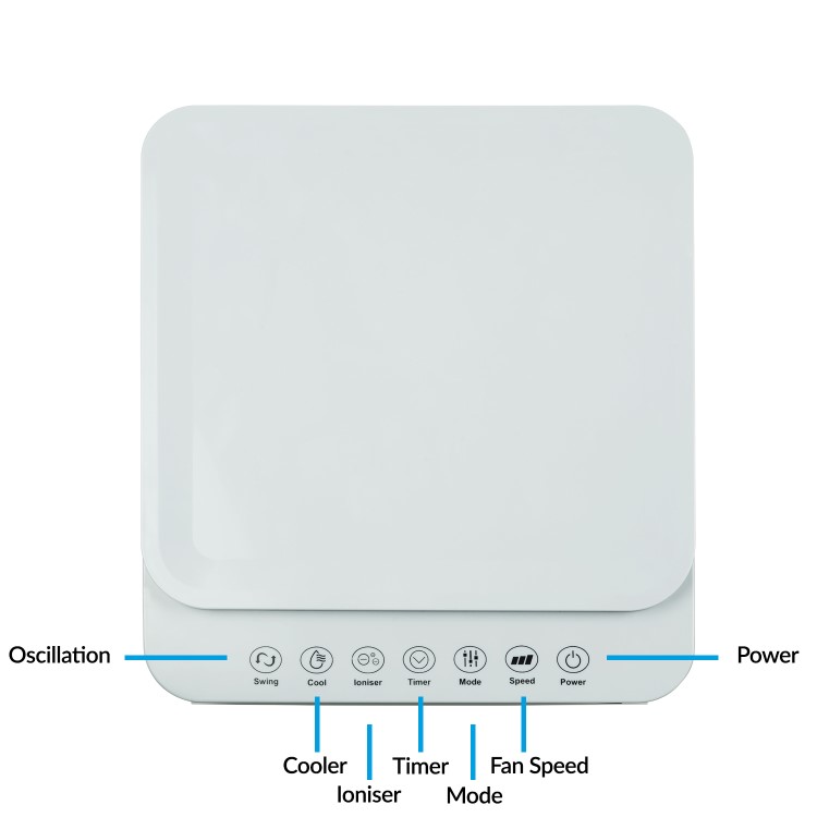 electriQ 6L Evaporative Air Cooler and Air Purifier