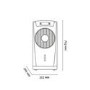 GRADE A1 - Slimline ECO Evaporative Air Cooler and Humidifier 
