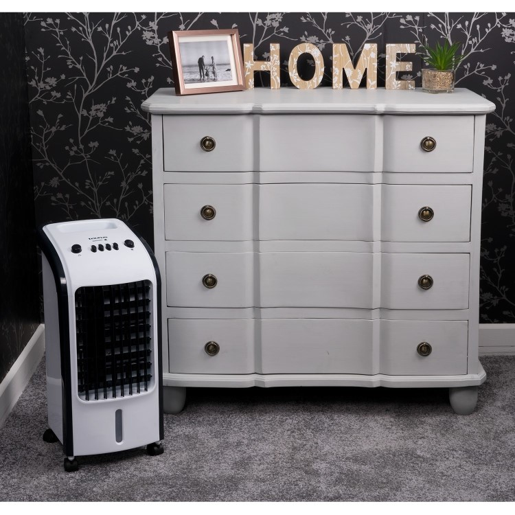 Evaporative Air Cooler with built-in Air Purifier and Humidifier - with 2 Free Ice Packs 
