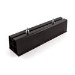 ACBFS450PB  Floor Stand Base Set in black for Air Conditioner Unit / Heat Pump up to 140 kg PVC 450mm length
