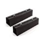 ACBFS450PB  Floor Stand Base Set of 2 in black for Air Conditioner Unit / Heat Pump up to 140 kg PVC 450mm length