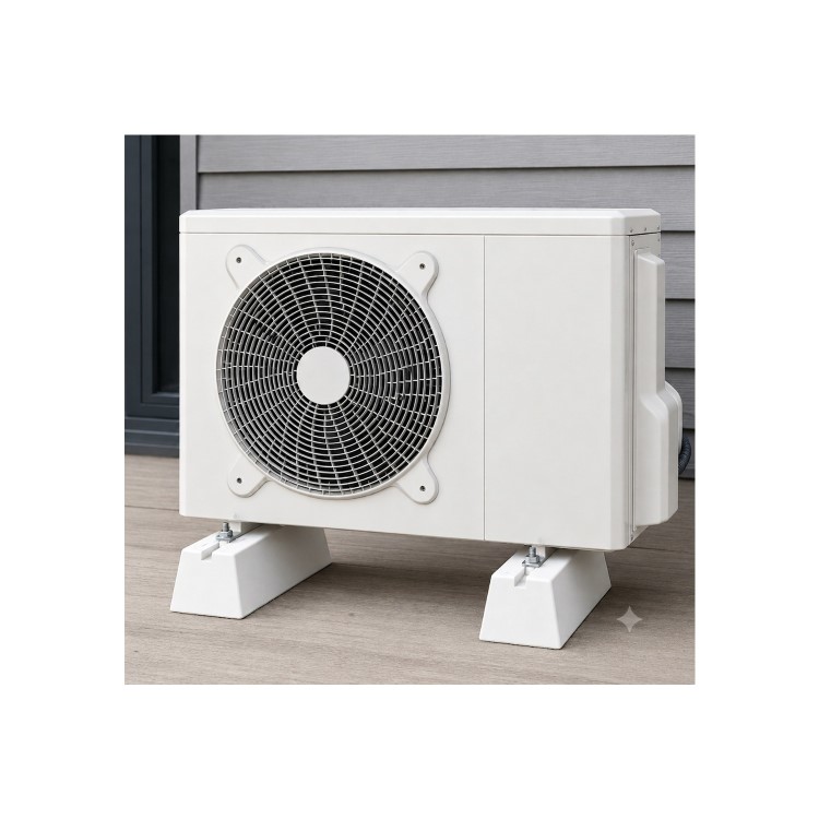 ACBFS450P  Floor Stand Base Set of 2 for Air Conditioner Unit / Heat Pump up to 140 kg PVC 450mm length