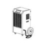 GRADE A2 - Amcor 90 litre per day Commercial Dehumidifier on Large wheels with digital humidistat and uplift pump