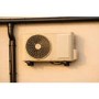 GRADE A3 - Premium Dirt-Resistant Grey Wall Mount Brackets for Split Air Conditioner Outdoor Units - Discreet UK-House Matching Design Supporting up to 140&nbsp;kg