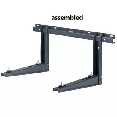 GRADE A1 - Premium Dirt-Resistant Grey Wall Mount Brackets for Split Air Conditioner Outdoor Units - Discreet UK-House Matching Design Supporting up to 140&nbsp;kg