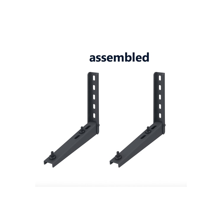 Premium Dirt-Resistant Grey Wall Mount Brackets for Split Air Conditioner with Discreet UK-House Matching Design Supporting up to 90&nbsp;kg