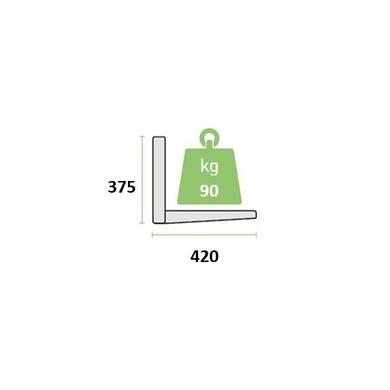 GRADE A1 - electriQ Air Conditioner Wall Mount Brackets in anthracite / grey - Up to 90kg - 9000-24000 BTU