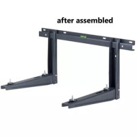 GRADE A2 - ACWALLBKTLPG electriQ Air Conditioner outdoor unit Wall Mount Brackets in anthracite / grey- all models Up to 140kg