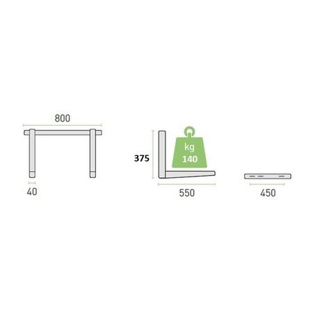 Premium Dirt-Resistant Grey Wall Mount Brackets for Split Air Conditioner Outdoor Units - Discreet UK-House Matching Design Supporting up to 140&nbsp;kg
