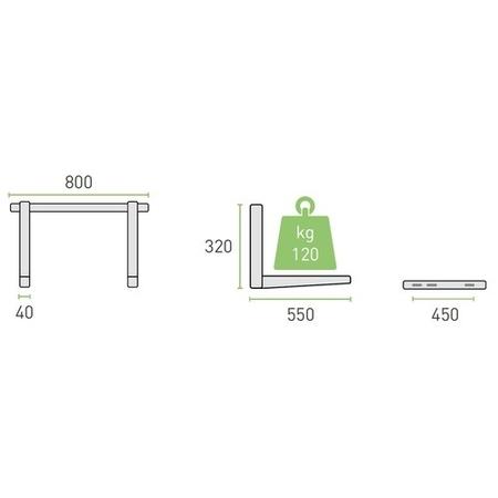 Refurbished Air Conditioner outdoor unit Wall Mount Brackets - Up to 120kg
