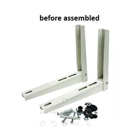 Refurbished electriQ Air Conditioning Condenser Wall Mounting Brackets up to 90 kgs. 9000 to 24000 BTU