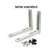 Air Conditioning Condenser Wall Mounting Brackets up to 90 kgs. 9000 to 24000 BTU