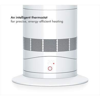 Dyson AM09 Hot+Cool Jet Focus Cooling Fan and Heater - White and Nickel