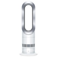 Refurbished Dyson AM09 Hot and Cool Fan - White and Silver