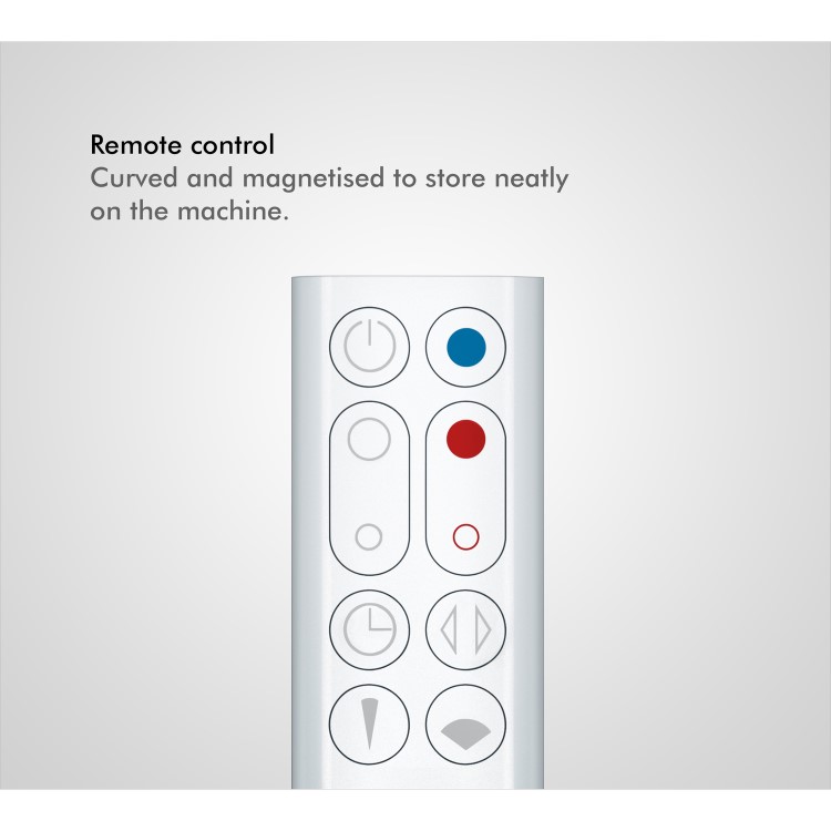 Dyson AM09 Hot+Cool Jet Focus Cooling Fan and Heater - White and Nickel