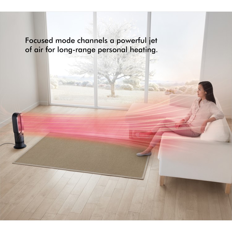 Dyson AM09 Hot+Cool Jet Focus Cooling Fan and Heater - White and Nickel