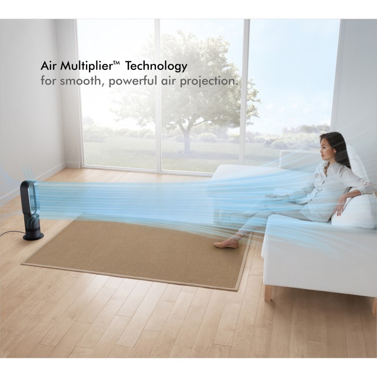 Dyson AM09 Hot+Cool Jet Focus Cooling Fan and Heater - White and Nickel