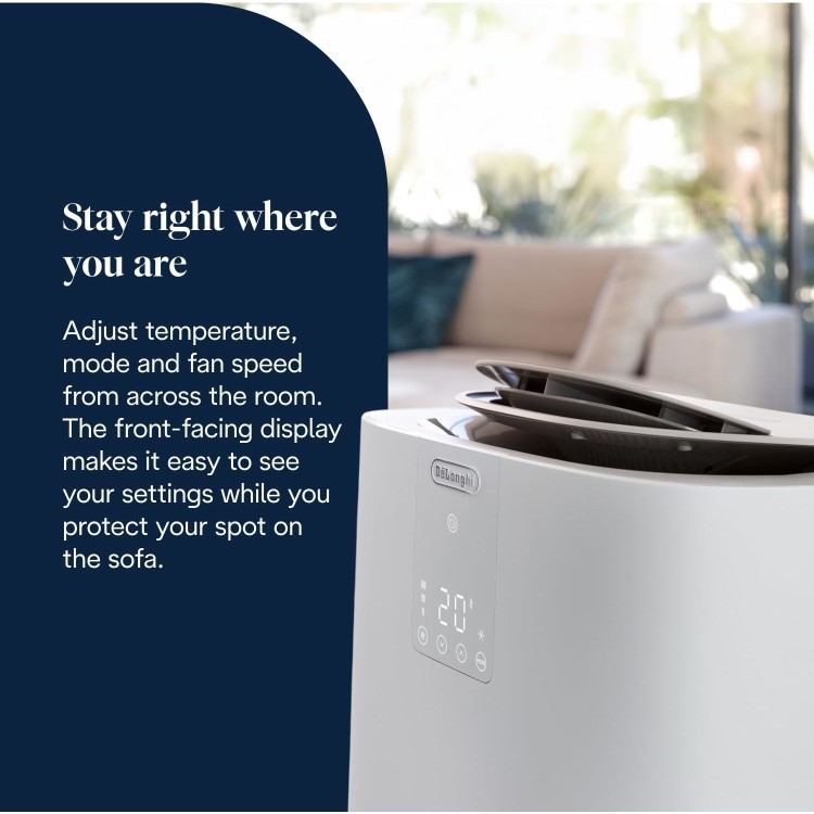 Delonghi A+ AP98 Pinguino 11500 BTU Quiet Mobile Air Conditioner - GentleJet & Low Energy