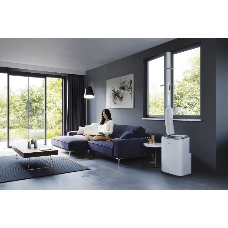 Refurbished AEG 9000 BTU Portable  Air Conditioner for rooms up to 21 sqm - AXP26U338CW