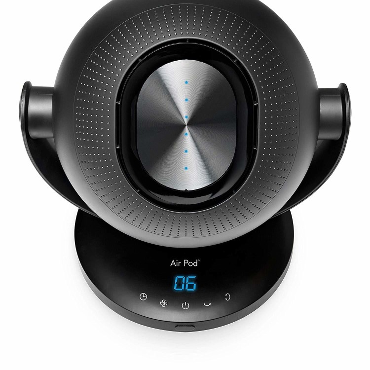 AirPod 10 inch Bladeless Fan with 6 Speeds and Oscillation Function - Black