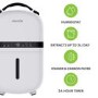 Refurbished electriQ Aqua-Dry 5L Compact Compressor Dehumidifier with Anti-Odour Filter