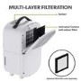 electriQ Essential 5L Quiet Compact Compressor Dehumidifier - White