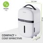 Refurbished electriQ Aqua-Dry 5L Compact Compressor Dehumidifier with Anti-Odour Filter
