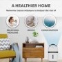 electriQ Essential 5L Quiet Compact Compressor Dehumidifier - White