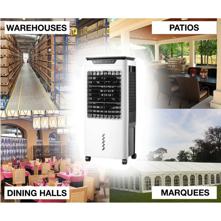 GRADE A3 - electriQ 42L Portable Evaporative Air Cooler for areas up to 50 sqm