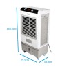 GRADE A2 - electriQ 60L Evaporative Air Cooler and Air Purifier with anti-Bacterial Ioniser for areas up to 80 sqm