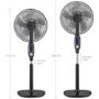16" 26 speed Silent care Pedestal Fan with remote control Oscillation extra large LED display