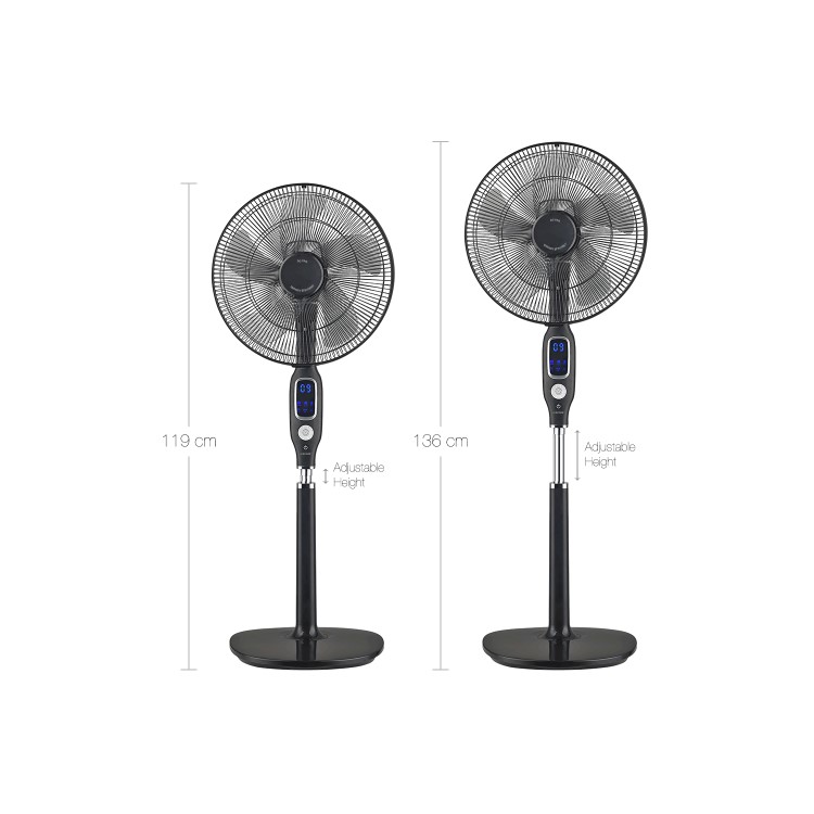 16" 26 speed Silent care Pedestal Fan with remote control Oscillation extra large LED display