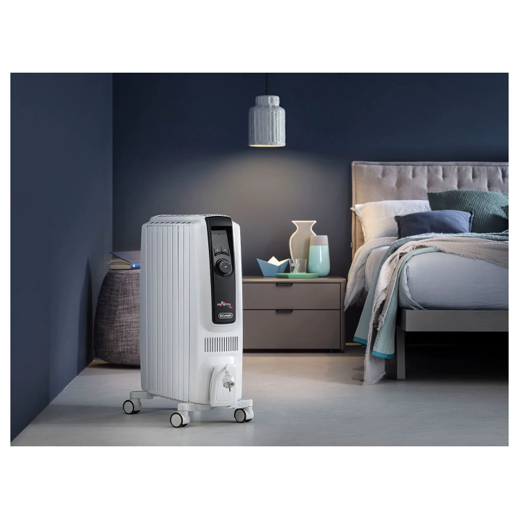 GRADE A3 - DeLonghi Dragon 4 2kW Oil Filled Radiator 8 Fin with Digital Display & Increased Radiant Surface - 10 Year warranty 
