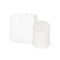 electriQ Smart TRV Valves (Single Pair) with Zigbee Hub - White