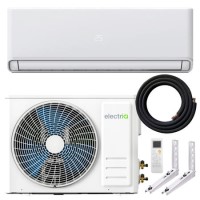 electriQ 12000 BTU Easy Fit Inverter Wall Split Air Conditioner and Condenser Wall Mounting Bracket Bundle