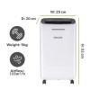 electriQ 12L Smart Quiet Low-Energy Dehumidifier and  Air Purifier