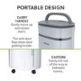 Refurbished CD25PRO-LE ElectriQ CD25PRO-LE Low Energy 25 litres Smart WIFI Fast Dry Laundry Dehumidifier and TRUE HEPA Air Purifier