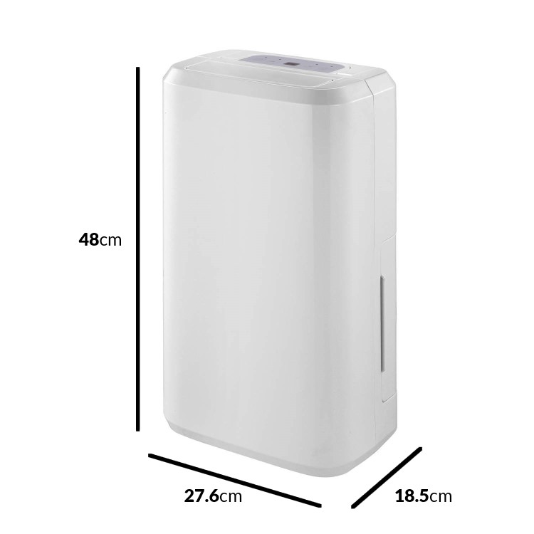 GRADE A2 - electriQ Quiet 10L dehumidifier with Humidistat for up to 3 bed house