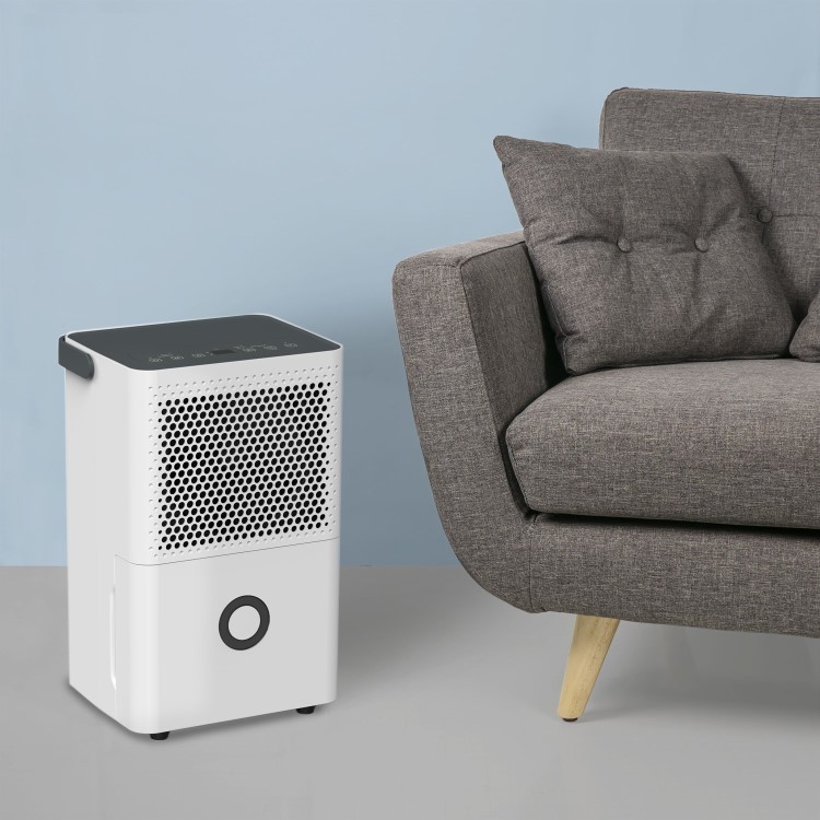 GRADE A3 - electriQ 10 Litre Dehumidifier with Humidistat Laundry Mode and Odour Filter for up to 3 Bed House