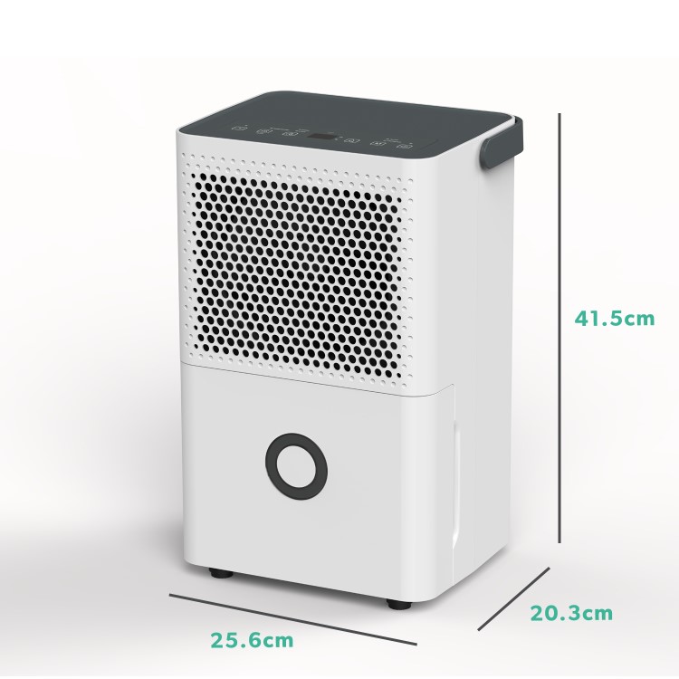 GRADE A3 - electriQ 10 Litre Dehumidifier with Humidistat Laundry Mode and Odour Filter for up to 3 Bed House